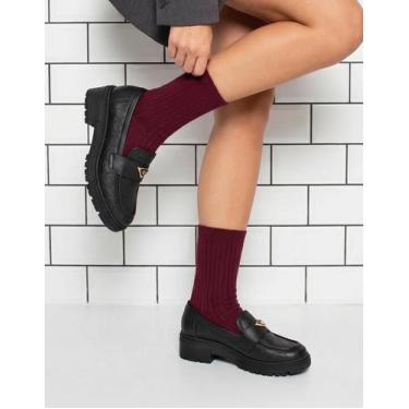 Imagem de Mocassim Dakota Feminino Loafer Salto Baixo D2151, Preto, 37