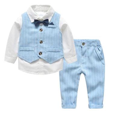 Imagem de Terno Social Infantil Menino Conjunto Roupa Festa Casamento - JUJUBA, 
