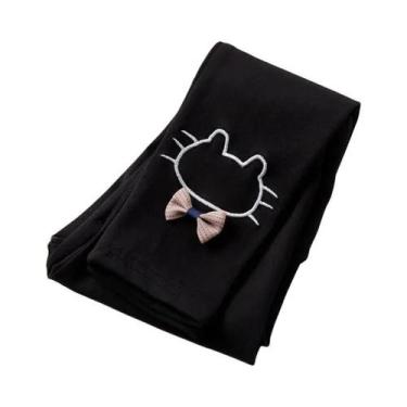 Imagem de Leggings Térmicas De Algodão Para Meninas, Calças Elásticas Quentes Pa
