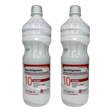 Imagem de Kit 2 Água oxigenada 10vol 1 litro Rioquímica - RIOQUIMICA