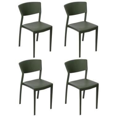 Imagem de Conjunto com 4 Cadeiras para Jardim Oui Verde/Alecrim - Im In Home