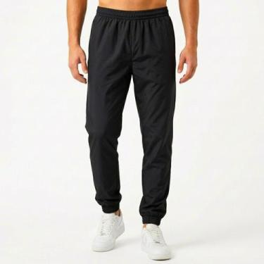 Imagem de Calça de Tactel Leve Masculina Jogger Esportiva Com Bolsos Laterais Ca