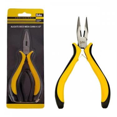 Imagem de Alicate Mini Eda 4.1/2'' Bico Meia Cana Reto Profissional - 7Ze