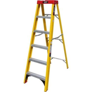 Imagem de Escada Fibra Tesoura Prática, 5 Degraus, Para Eletricista, Efp5909 Bot