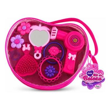 Imagem de Kit Beleza Infantil Bolsa 9 Acessórios Salão Menina - Zein