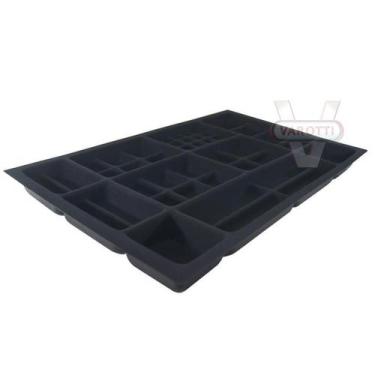Imagem de Porta Joias Aveludado PJ-07 Moldplast, Preto, 723 mm