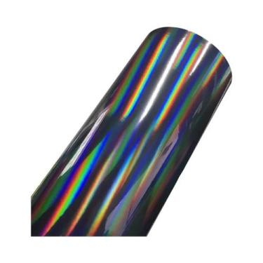 Imagem de Rolo De Vinil Cromado Holográfico Brilhante Para Envelopamento Automot