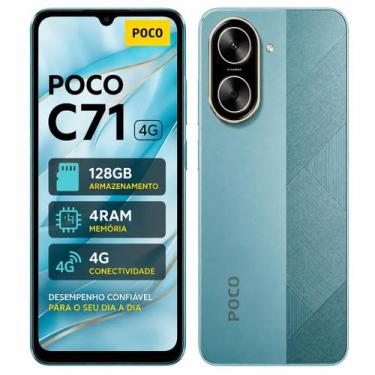 Imagem de Smartphone Celular Xiaomi POCO C71 128GB, 4GB RAM, Bateria 5200 mAh, C