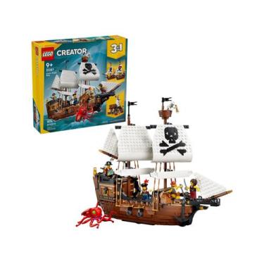 Imagem de LEGO Creator 3 em 1 Navio Pirata Icônico - 31387 1074 Peças
