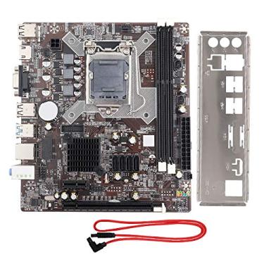 Imagem de Placa mãe para PC com chip integrado placa de som/placa de rede, placa mãe DDR3 com HDMI SATA 2.0 USB 2.0 suporta saída dupla VGA + HDMI, com slot para placa gráfica PCI-E x16