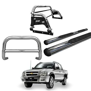 Imagem de Kit Quebra Mato+Santo Ant H2+Estr Oval-S10 94/2011 Cromo C/D