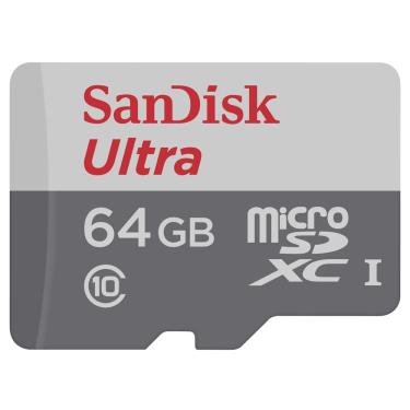 Imagem de Cartão de Memória SanDisk Ultra microSDXC UHS-I com Adaptador - 64GB