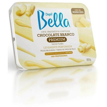 Imagem de Depil Bella Cera Depilatória Chocolate Branco 800G