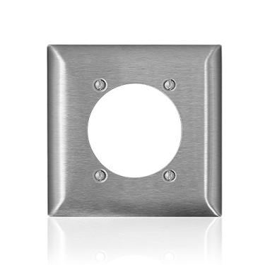 Imagem de Leviton SL701 Série C 2 entradas, abertura única de 6,35 cm de diâmetro, aço inoxidável tipo 430