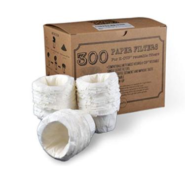 Imagem de Filtro de papel de café opcional K-cup para filtro de dose única Ekobrew, Branco, 300, 300