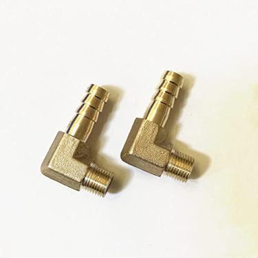 Imagem de 6mm 8mm 10mm Mangueira Barb x 1/8quot;?BSP rosca macho lat?o cotovelo farpado adaptador acoplador conector conector, 1/8"