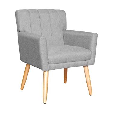 Imagem de Poltrona Decorativa Cecília Linho Cores - DS Estofados