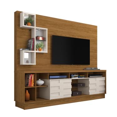 Imagem de Home Theater Heitor Nichos para TV 65 Polegadas Naturale/ Off White - Madetec