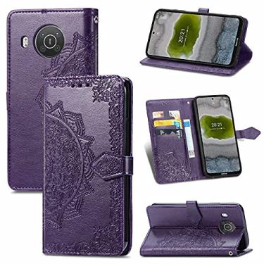 Imagem de HONGYAN Capa de telefone Para Nokia X10 Mandala Flor Horizontal Flip Leather Case com suporte/cartolina/carteira/cordão Capa protetora