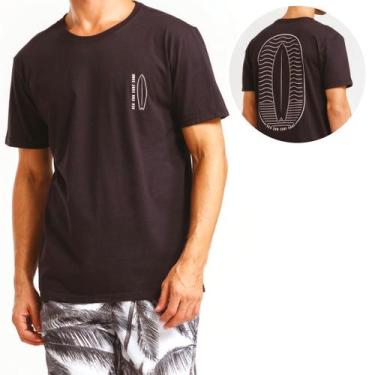 Imagem de Camiseta Masculina Malha Algodão Sustentável Estampa Surf - Mash