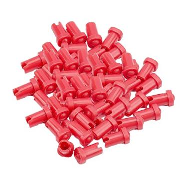 Imagem de menolana Garrafa de cola resistente 50x agulhas de desbloqueio para enxerto de cílios postiços de plugue acessório tampas de boca de substituição, Vermelho