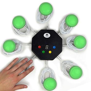 Imagem de Trebisky Buzzer for Game Show, Educational and Classroom Quiz, Family Games Night, Jeopardy Trivia, Set of 8 LED Light Answer Buzzers, Standalone System w/ 3ft Cables (System 2nd Gen)