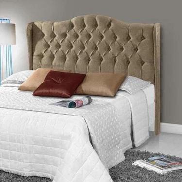 Imagem de Cabeceira Solteiro Estofada Dubai Cappuccino