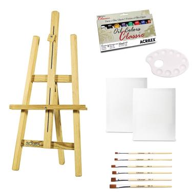 Kit de Pintura Patrulha Canina Nig Jogo De Colorir Infantil Tintas Pincel  Cavalete Telas