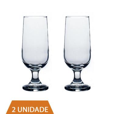 Imagem de Jogo 2 Copos Taça de Vidro Chopp Hannover 300ml Casa Linda