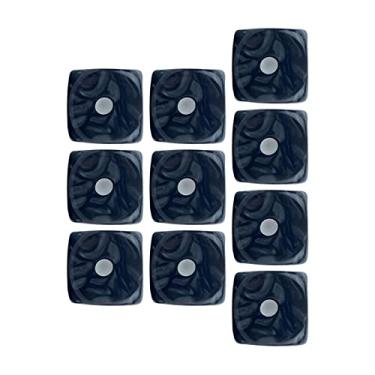 Imagem de Colaxi 10 peças dados de 6 lados, lembrancinhas para restaurante jogo de tabuleiro jogos de cartas, PRETO
