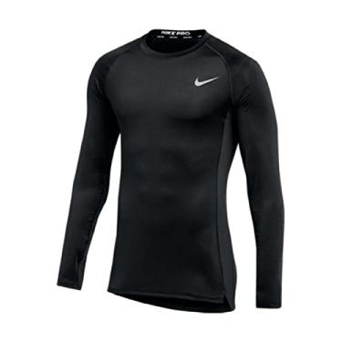 Imagem de Nike Camiseta masculina de manga comprida com ajuste profissional, Preto, G