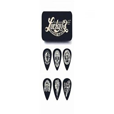 Imagem de Dunlop L16R.73 Lucky 13 palhetas, capacete, 0,73 mm, 36/bolsa