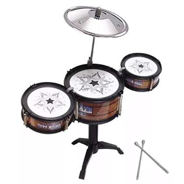 Imagem de Mini Bateria - Jazz Drum Brinquedo Musical - Rock Guitar