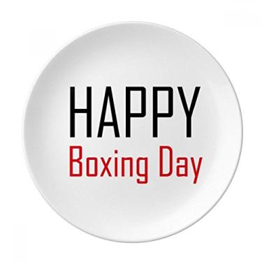 Imagem de Prato decorativo de porcelana Salver Prato de jantar Celebrate Boxing Day Blessing