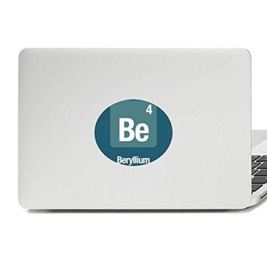 Imagem de Be Beryllium Adesivo de notebook com emblema de vinil químico e elemento químico