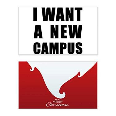 Imagem de I Want A New Campus Holiday Holiday Merry Christmas Congrats Card Christmas Letter Message