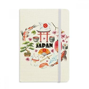 Imagem de Caderno de aquarela japonês, fofo, estilo japonês, capa dura para diário clássico A5