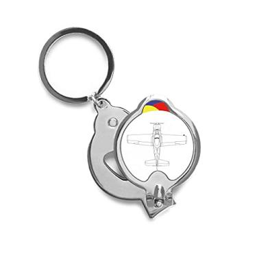 Imagem de Arma de diagrama de aeronaves Art Deco, cortador de unhas afiadas de aço inoxidável