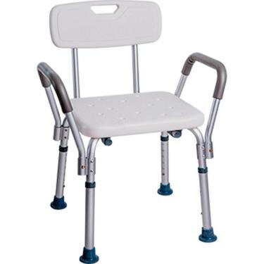 Imagem de Cadeira Para Banho Com Encosto E Apoio De Braço D3 Dellamed