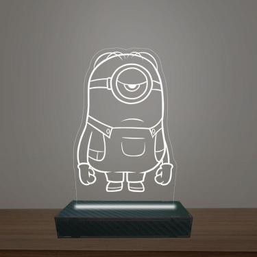 Imagem de Luminária Led 3d Minions Abajur Luxo