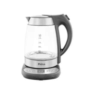 Imagem de Chaleira Elétrica Philco Pchd Digital Glass 1,7 Litros Transparente