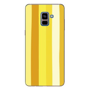 Imagem de Capa Case Capinha Samsung Galaxy A8 Plus Arco Iris Amarelo - Showcase
