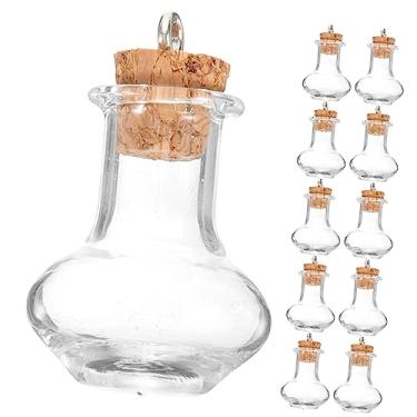 Imagem de BESPORTBLE Decorativo 20 Unidades mini garrafas de vidro mini garrafa de vidro presentes criativos presente criativo cortiça jarra de vidro pequena garrafa de desejo decorar acessórios