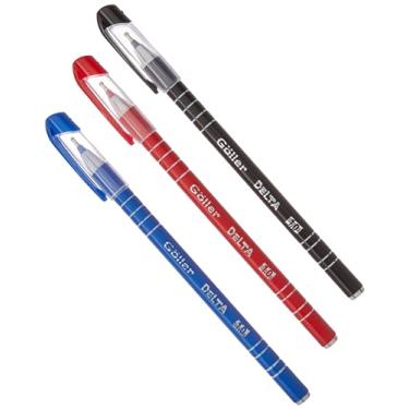 Imagem de Caneta esferográfica Delta cores sortidas 1.0mm - blister com 3 unds