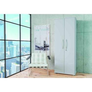 Imagem de Armário Multiuso 2 Portas e 5 Prateleiras Cordoba-móveis Primus - Branco