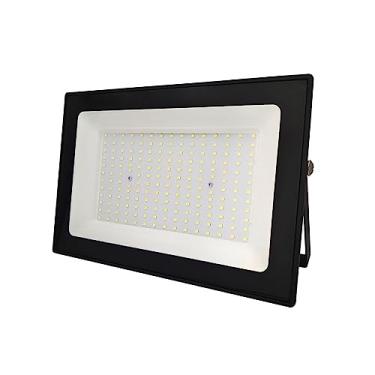 Imagem de Kit 10 Refletor Led 200W Slim SMD Prova D'agua IP65 Holofote Luz Branca 6500k Ol Iluminação