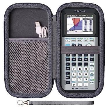 Imagem de LTGEM Capa compatível com Texas Instruments TI-84 Plus CE/TI-84 Plus/TI-Nspire CX II CAS/TI-Nspire CX II/TI-83 Plus/TI-30XIIS/TI-30XS/TI-30Xa/TI-34/TI-36X Pro Calculadora gráfica, cinza (apenas capa)
