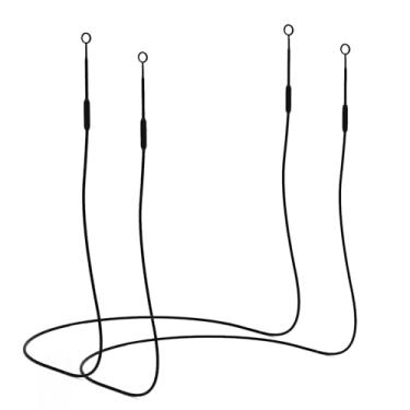 Imagem de Cordão de plugue de ouvido [2 peças] com cabo de segurança magnético resistente a puxões, cordão de silicone flexível com a maioria dos tampões de ouvido com pontas removíveis compatível