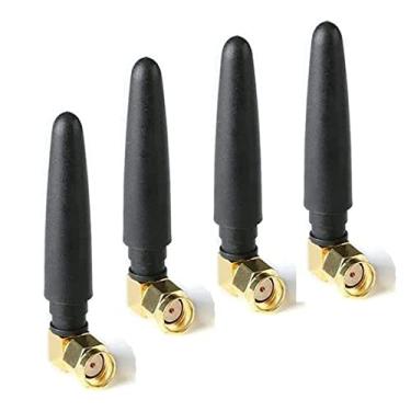 Imagem de Antena FPV pequena WiFi 2,4 GHz, módulo sem fio, omnidirecional, antena de polegar mmdvm, roteador de rede, antena RP SMA macho TX RX Mini RHCP Racing Drone Antena para multicopter WiFi adaptador USB