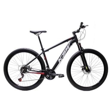 Imagem de Bicicleta Aro 29 Bike Ksw Xlt 21 Marchas Alumínio Freio a Disco (Preto/Vermelho/Branco, 21)